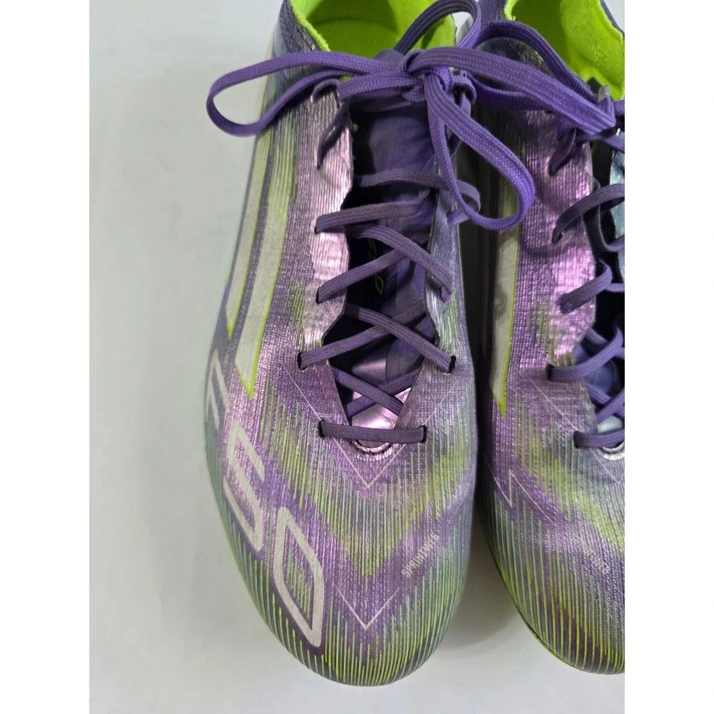 Adidas F50 Elite FG Soccer Cleats Purple Lucid Lemon JH7638 Mens 7 Womens 8